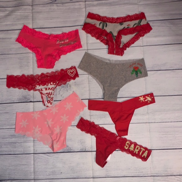 PINK/VS Seasonal Panty Bundle (7) - Picture 1 of 17